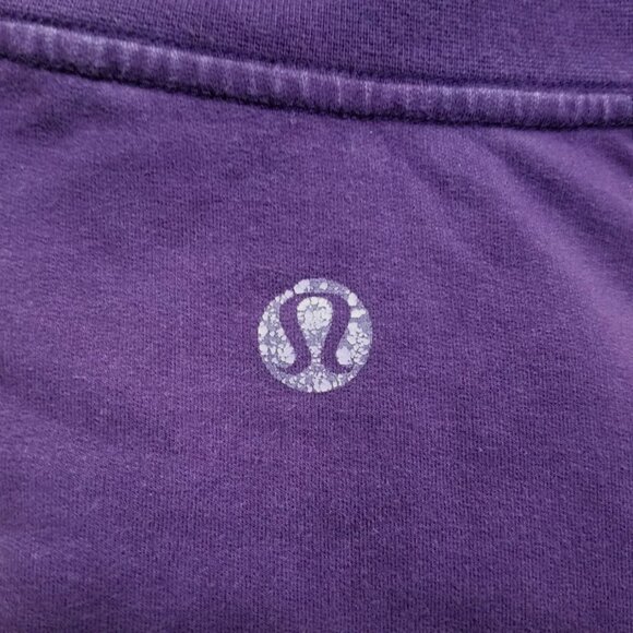 Lululemon Vintage Vancouver Jacket 8 Medium Women's Purple High Zip Sweater Neck - Picture 5 of 9
